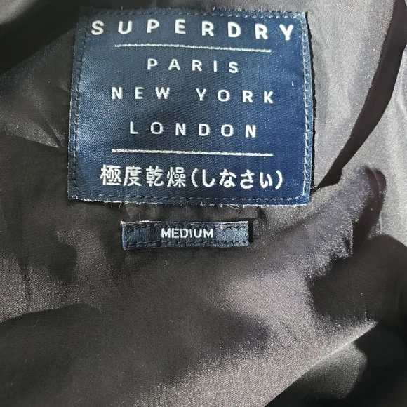 SUPERDRY Evie wool bomber. Size medium - Picture 13 of 15